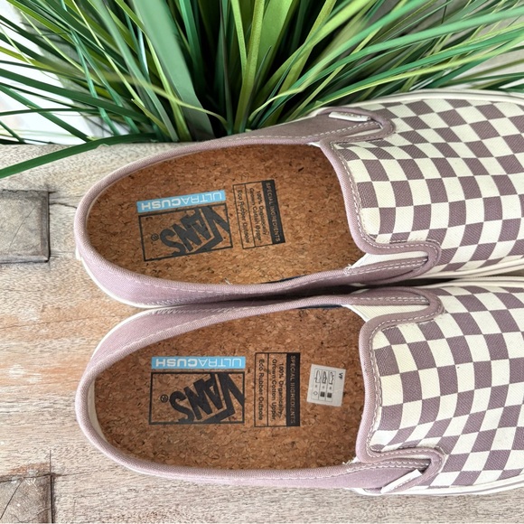 Vans Ultra Cush Checkered Slip-On Sneakers - Picture 6 of 8